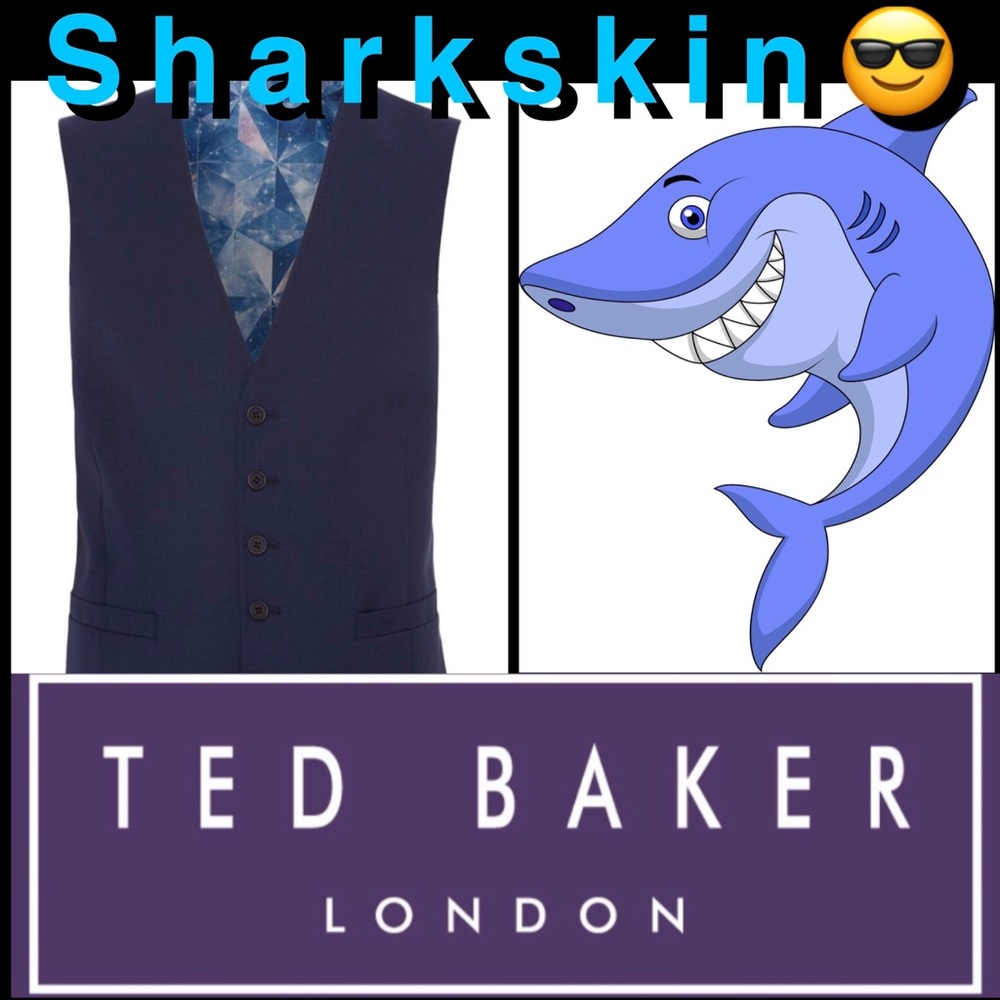 Ted Baker Timeless Sharkskin Waistcoat